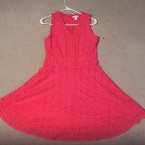 Charter Club pink lace dress
